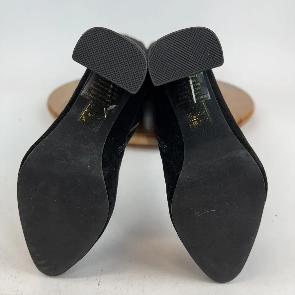 Womens Jeffrey‎ Campbell Parisah Over The Knee Black Faux Suede Boots Size 6 M